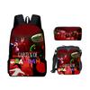 Klassisch Beliebt Lustig Garten von Banban 3D Gedruckt 3 Stück/Set Schüler Schultaschen Laptop Tagesrucksack Rucksack Tasche für Mittagessen Federmäppchen