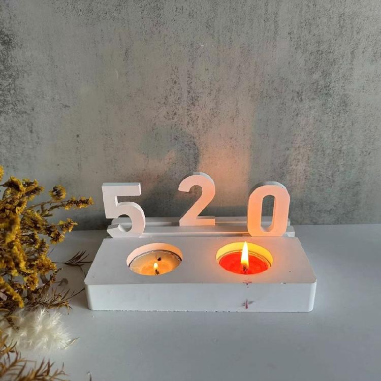 Silicone Ornamental Tray Mold Candle Stand Mold Candle Cup Molds for Candlestick