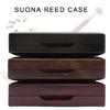 Portable Suona Reed Carrying Case Maple Wood Reed Storage Box Suona Reed Container Wind Instrument Accessories