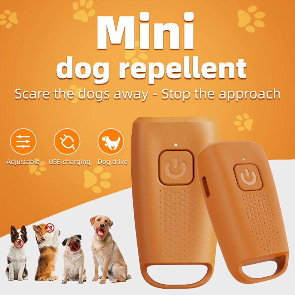 Upgraded Dog Stops Barking &scares Wild Dogs With Strobe Lights + 40kHz Sound (50ft Range).Safe,humane & Portable For Walks/outdoors