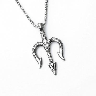 Titanium Steel Pendant Trendy Fashion Sweater Chain Men'S Hip Hop Personality Stainless Steel Necklace