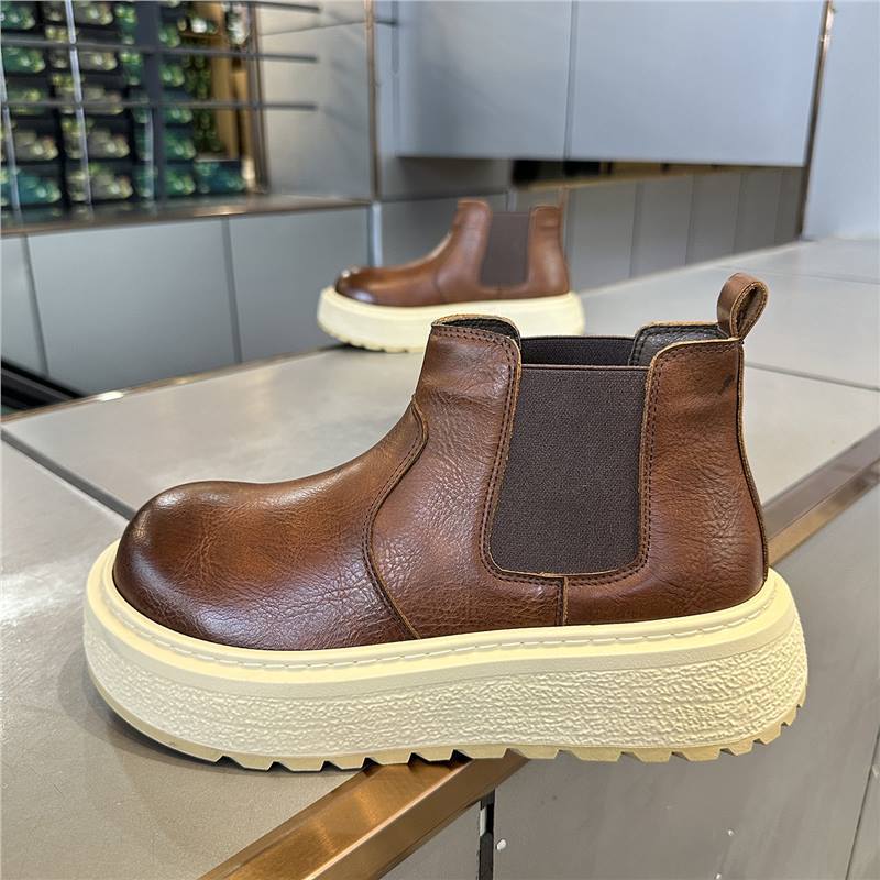 Herbst neue kurze Stiefel bequemer Schaft hässlich süß großer Kopf Persönlichkeit High-End xs
