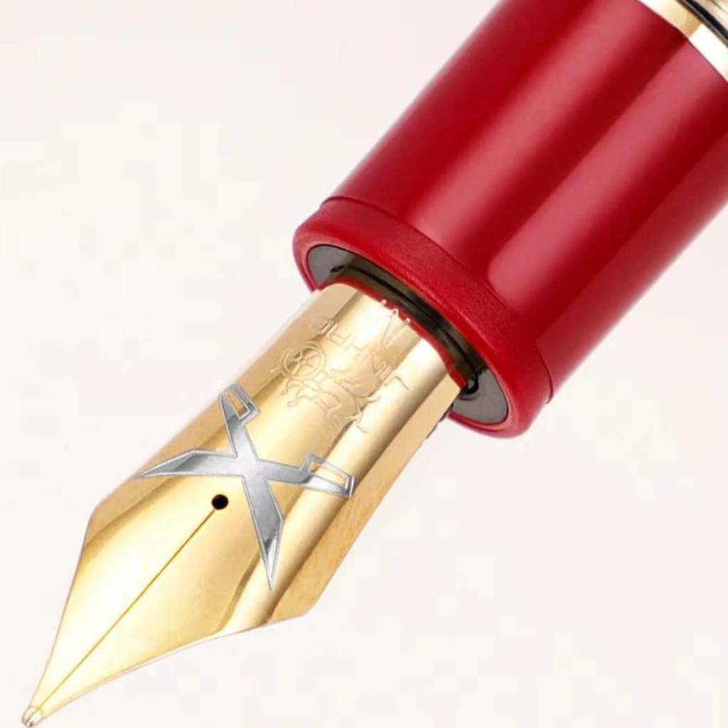 Ranvi Jinhao Tiandao 1935 Fountain Pen Fine Sword Nib with Clear Large Converter and Guitar Clip #8 Acrylic,