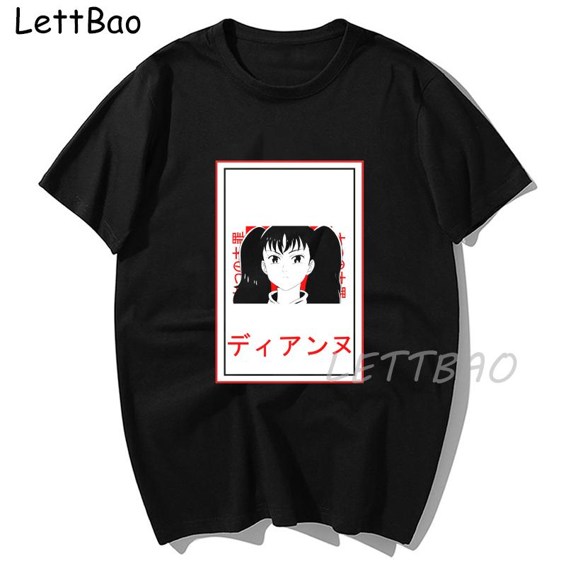 Kawaii Seven Deadly Sins T Shirt For Men Round Neck Short Sleeve The Seven Deadly Sins S
