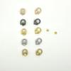 Zinc Alloy Ear Buckle Monk Head Ring with Nipple Stud for Phone Cases