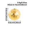 6pcs Round Tube Cylinder Fashion Spacer Bead Stainless Steel Loose Beads For Jewelry Making Supplies DIY Bracelets Anklets Bulk
