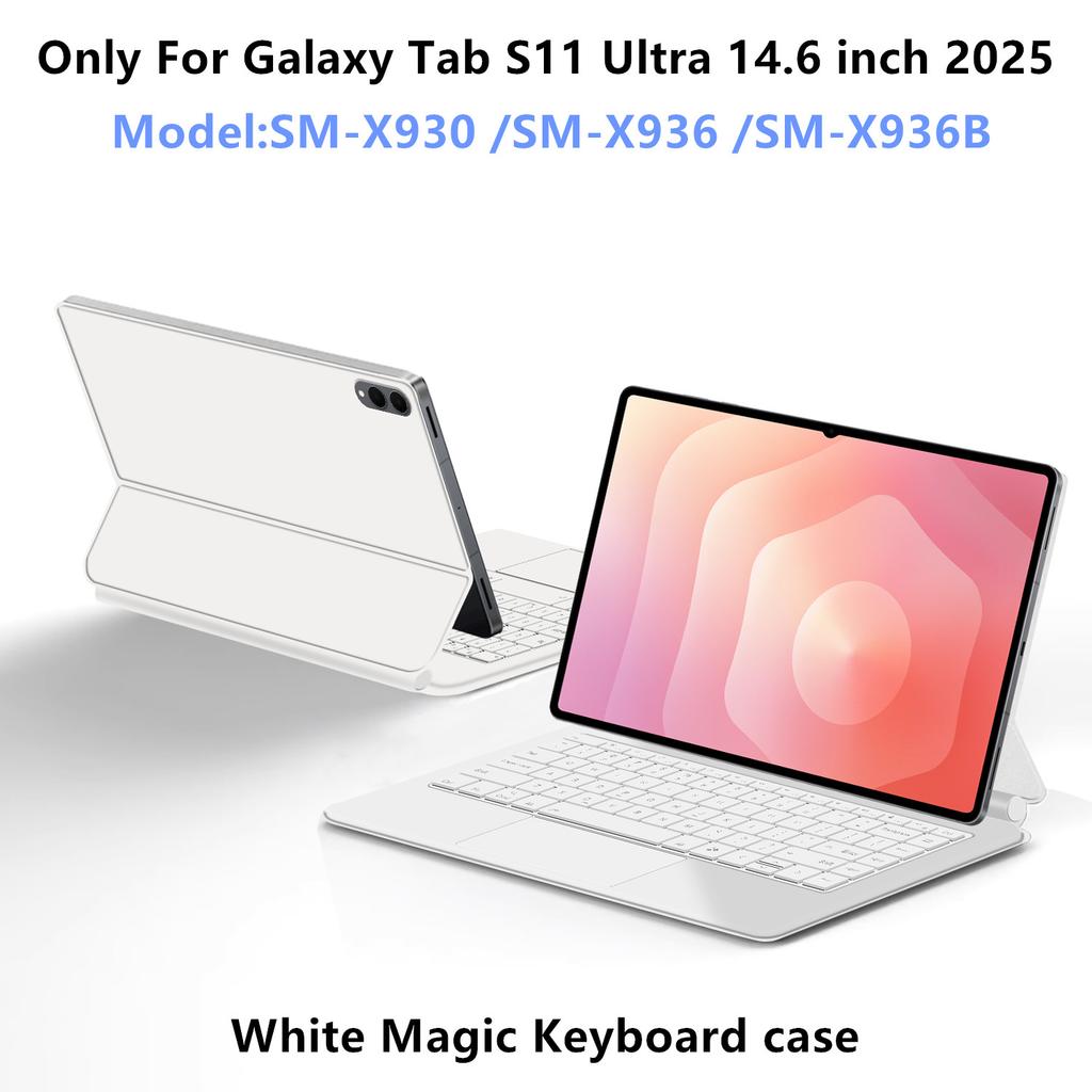 Magic Keyboard Case For Samsung Galaxy Tab S11 Ultra 14.6 Inch SM-X930 SM-X936B Tablet Smart Cover Folio Multi-Touch