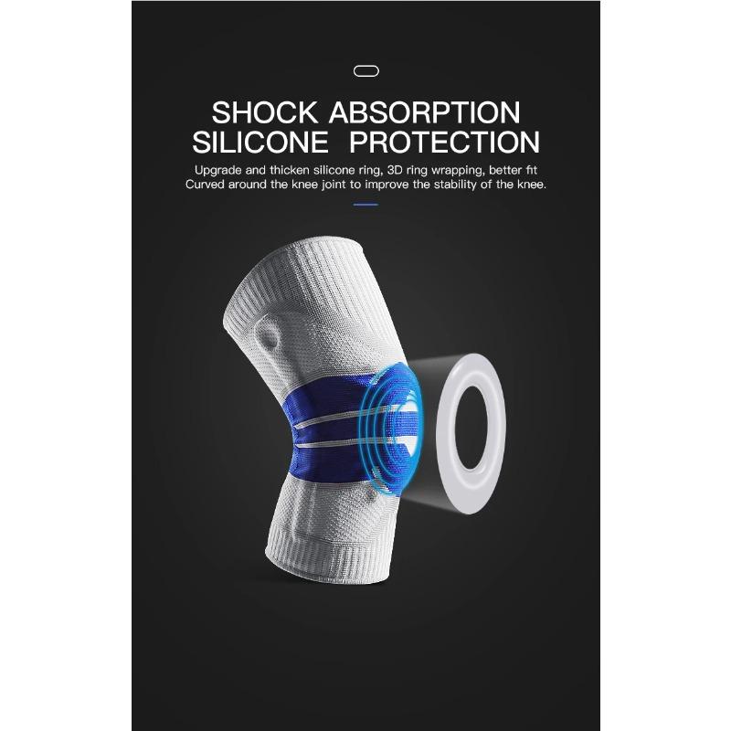 High Elastic Knee Support Brace Kneepads Adjustable Patella Basketball Volleyball Safety Guard Strap Protector Knee Pads