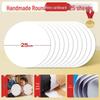 Yuanhao Dubbelzijdig Wit en Zwart Kaartkarton: 21/25/29/36CM Rond knutselpapier voor schilderen en handgemaakte projecten.