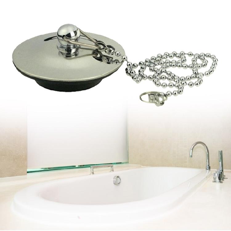 Easy to Use Washbasin Drain Stoppers with 50cm Chain multifunction Sink & Tub Drain Plugs Simple Install for Various drain