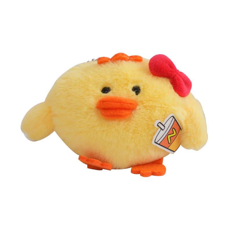 Adorable Plush Chicken Bag Charm Cute Keychain Soft Toy Perfect Birthday Gift