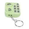   Keychain Colorful Lights DJ Disc Player Design Automatic Play and Self Press Mode Portable DJ Keyring