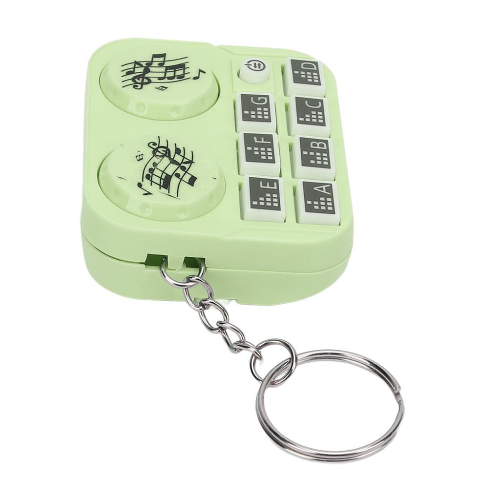 Keychain Colorful Lights DJ Disc Player Design Automatic Play and Self Press Mode Portable DJ Keyring
