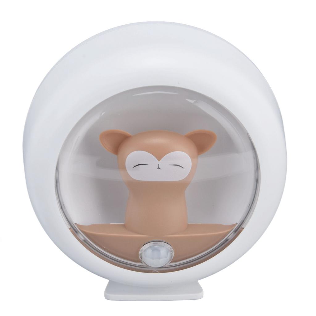 Motion Sensor Night Light USB Charging Lovely Cartoon Smart Induction Lamp for Bedroom WardrobeMonkey