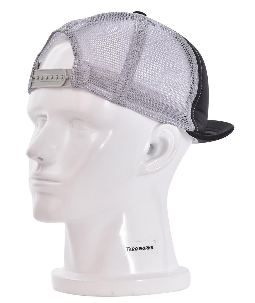TARO WORKS Trail Running Short Trucker Cap, Brim, Cap, Gray/Black