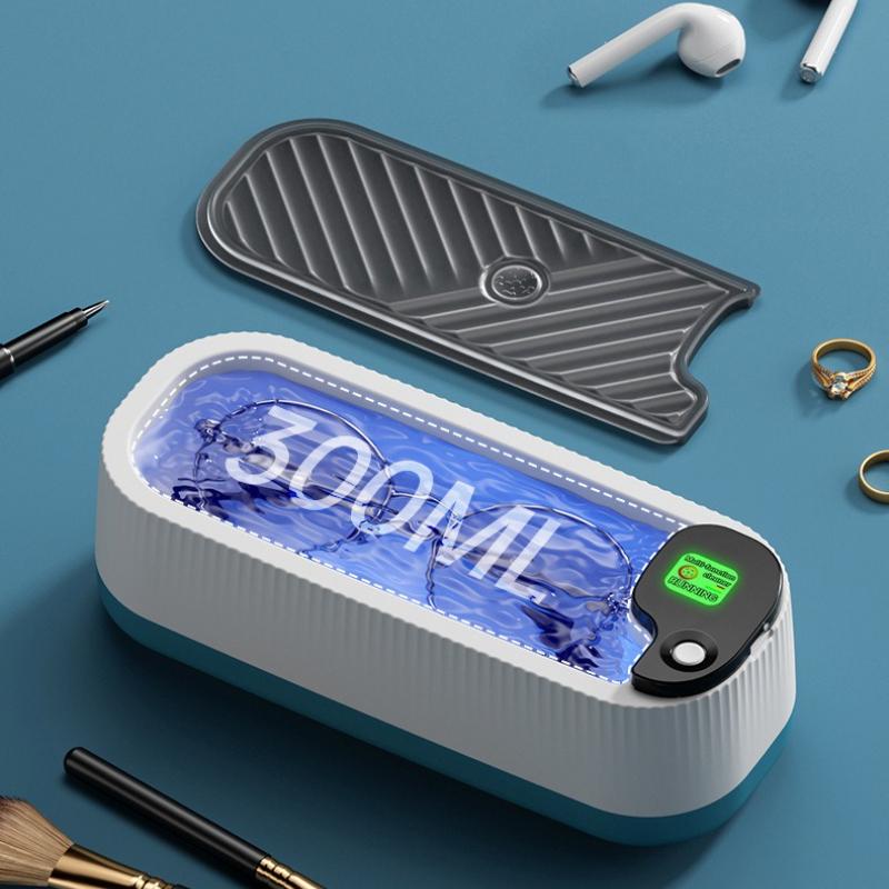 New Portable Home Eyewear Cleaner One-Touch Operation for Multi-Function Deep Cleaning of Jewelry High-Frequency Vibration