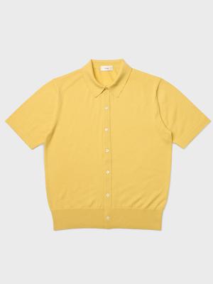 VERNO 24Ss Essential Collar Cardigan Yellow