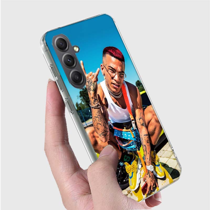 Rapper Sfera Ebbasta Phone Case for Samsung A16 A26 A36 A56 A17 A37 A57 A07 A06 A02S A03 A04S A05S Galaxy Note 20 10 A50S A71 A5