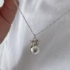 Melliv Silver Ball Long Necklace_mvn63