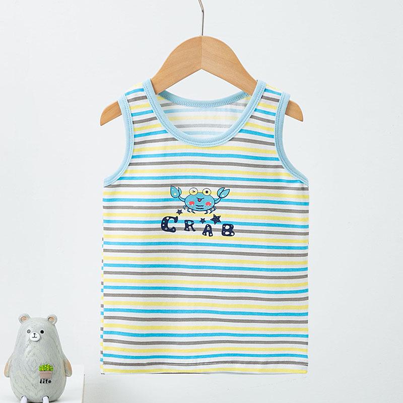 Children's Trendy Cotton Vest: Thin, Elastic Camisole for Boys & Girls - Perfect Summer Base Layer.