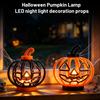Halloween Pumpkin LED Night Light Table Decoration, Prop Candle Lamp