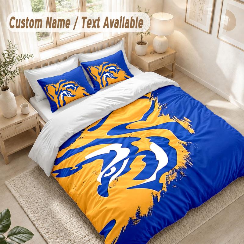Tigres Uanl Bedding Set, 1 Duvet Cover & 2 Pillowcases Soft Comfortable Bedroom Home Textile Decor