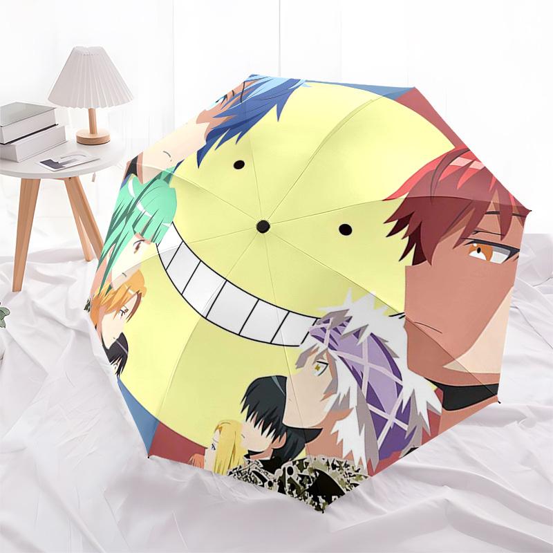

1pc Kuroko s Basketball Outdoor Umbrella - Automatic Opening/Closing, Collapsible Design with 8-Rib Iron Frame - Perfect Gift for Fans, Travelers, Dai