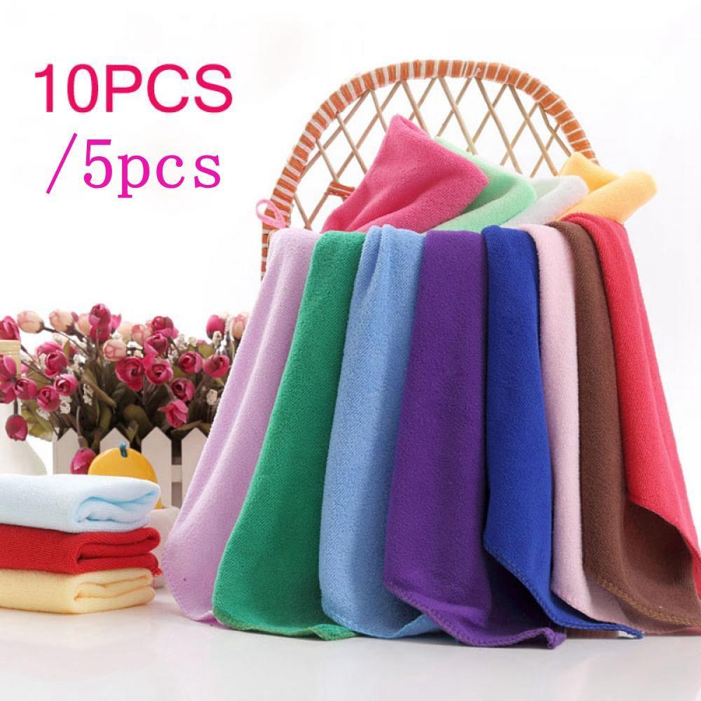 10pcs Useful Cotton Soothing Cleaning Towels Face/Hand Towel Wash Cloth Towel