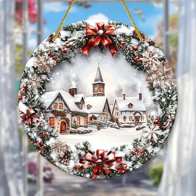 Decoraciones de Madera de Atmósfera 2D, Adornos de Pared, Decoraciones para el Hogar y Placas para Puertas