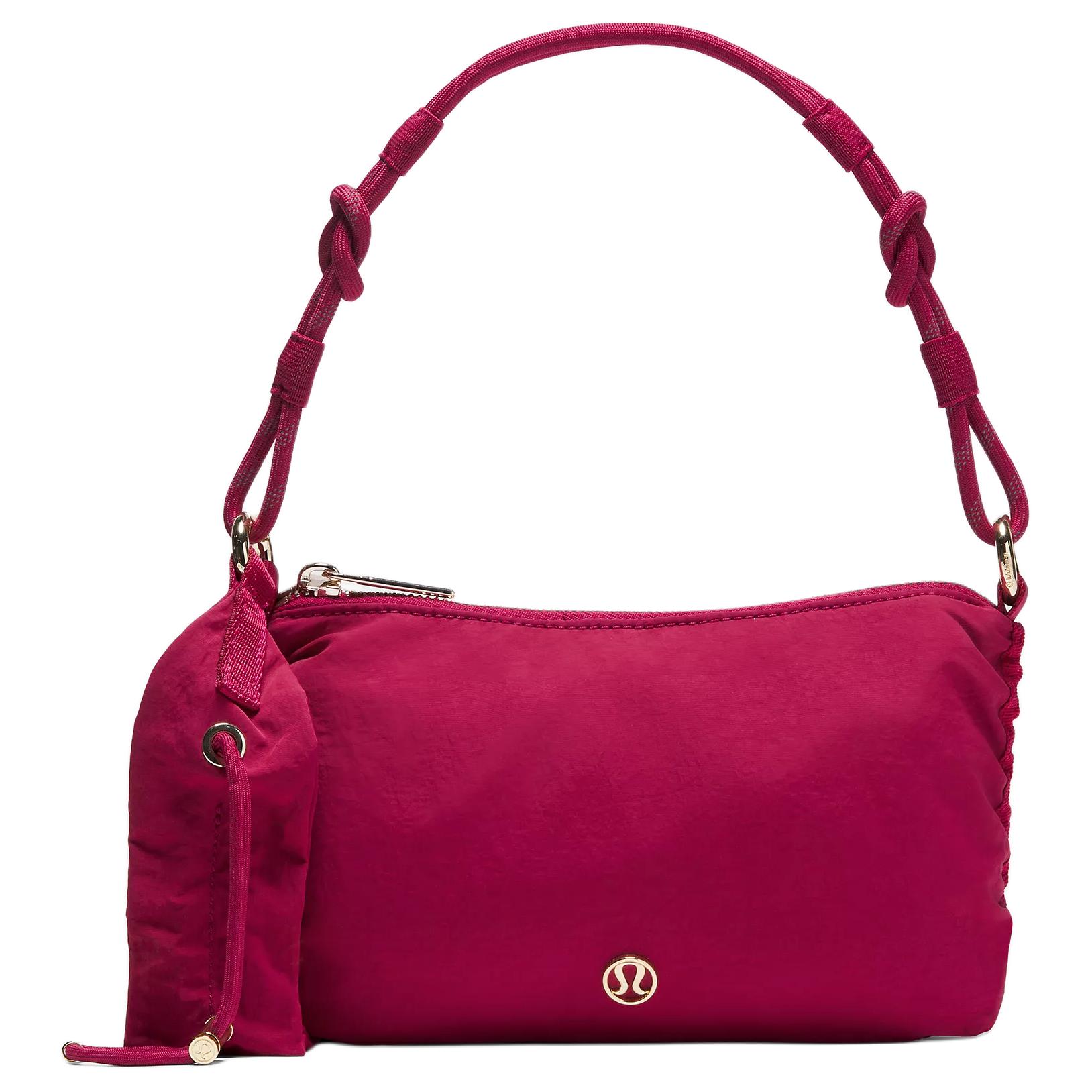 

Lululemon Ruched 1.5L Mini Nylon Shoulder Bag Women bags Berry-Red LW9GC5S-021363 Berry Red