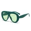 New Large Frame Sunglasses Round Circular Sun Glasses Double Beams Fashion Personality Women Men Sunglasses