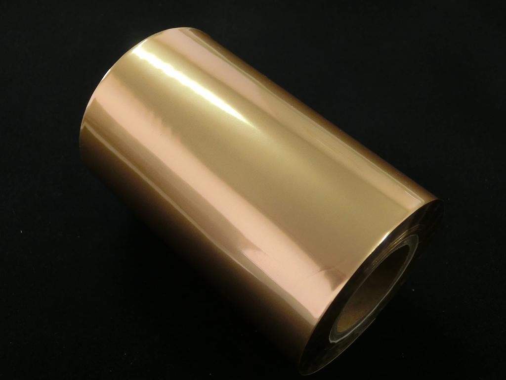 Murata Gold Foil for Plastic Hot Metallic Foil Clear and Synthetic 80mm x 60m Stamping, (Eraser Gold) [For Folders, PP, Plastic, Leather] Wide,