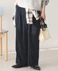 Corduroy wide pants navy S