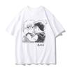 Trend Detective Conan Male Summer Monster Thief Kidd Kudo Shinichi Haihara Mourning Anime Peripheral Men's Cotton T-Shirt