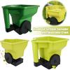 Handheld Lawn Spreader with Adjustable Crank Multi-Purpose Rotary Spreader for Grass Seed/Fertilizer/Ice Melt