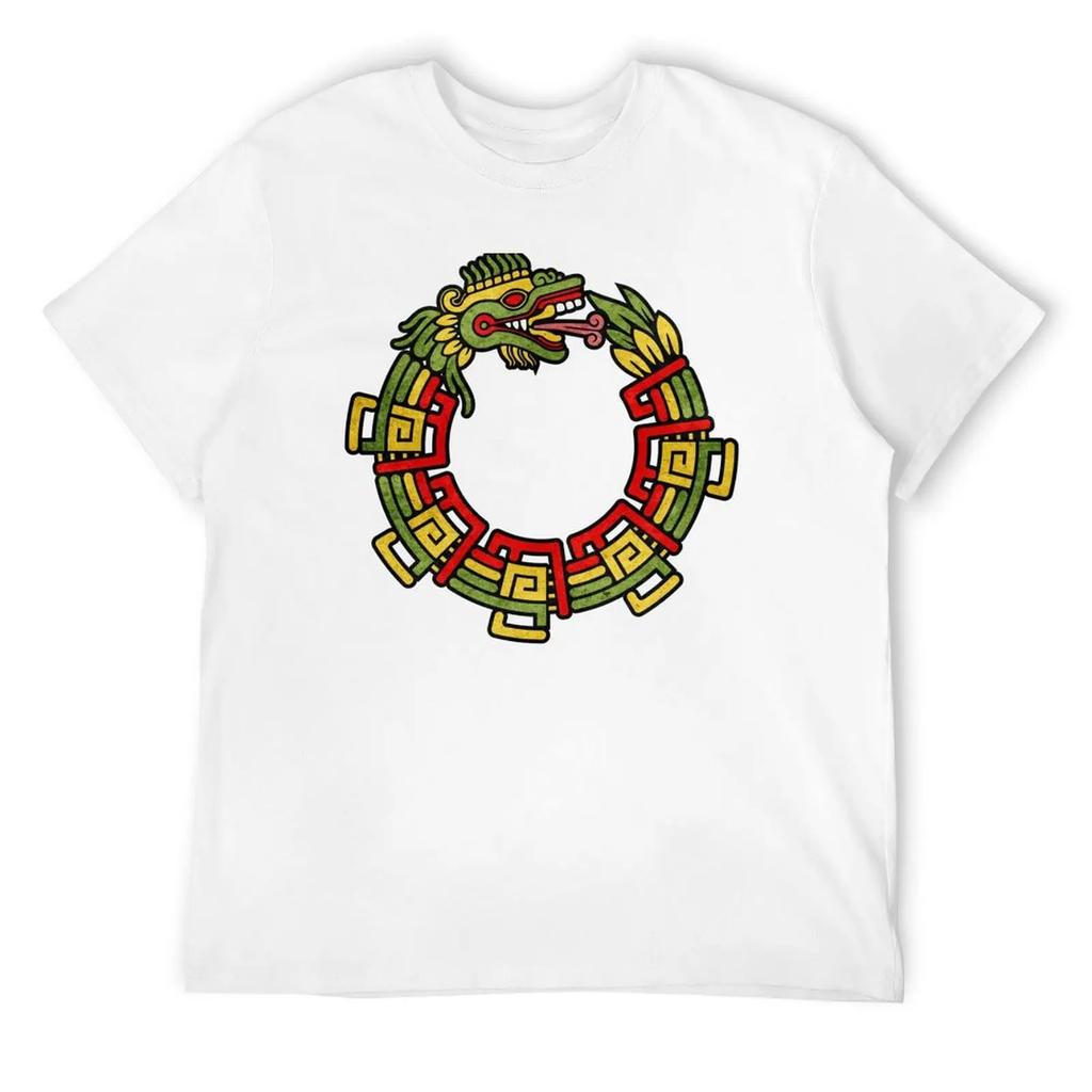 Quetzalcoatl Ouroboros Aztec Serpent Mayan Inca Toltec Gift T-Shirt Graphic T Shirts Oversized T Shirt Men