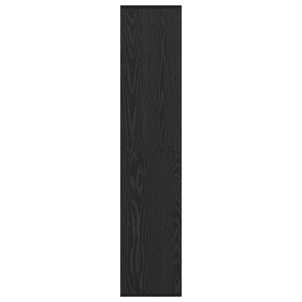 Bookshelf Black Oak Effect 137.5 x 29 x 137.5 cm