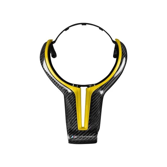 New M power Steering Wheel Covers Car Carbon Fiber M sport Steering Wheel Trim for BMW M2 F87 M3 F80 M4 F82 M5 F10 M6 F06