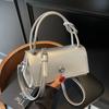 Mini Small Square Bag Tote Women Designer Luxury Handbags Female Famous Brand Elegant Crossbody Bag Silver Pu Leather Handbag