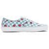 Vans Authentic Wallpaper Checkerboard Strawberry Print Durable Breathable Low Top Canvas Shoes Unisex Sneakers Green White VN0A5KS9LTB