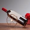 Rose Gold Red Wine Rack Electroplating Wine Bottles Stand Retro Wine Display Rack  Restaurant