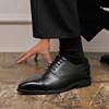 Fashion Size38-48 Vintage Men Business Formal Shoes Men Lace-up Business Office High-quality Brogue Leather Shoes Wedding Banquet Shoes