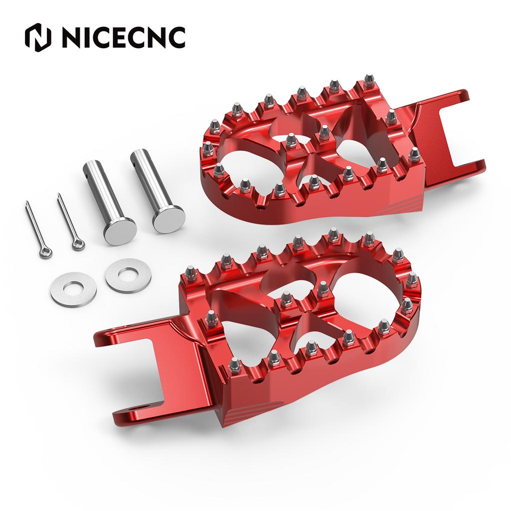 NICECNC For Honda XR650L 1993-2025 Motorcycle Footrest Foot Pegs Footpegs Rests Pedals CR80R CR85R XR250R XR400R XR600R XR650R
