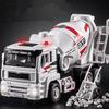 1/40 Alloy Electric Mixer Car Model Diecasts Metal Heavy Cement Mixe Truck Vehicles Car Model Sound and Light Childrens Toy Gift