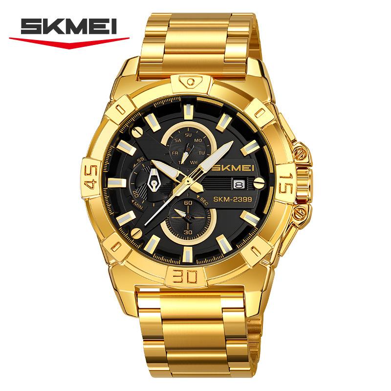 Business men's watch waterproof high-end men's watch luminous chronograph quartz watch