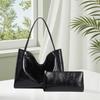 New Korean Version Simple and Versatile Hand-held Shoulder Bag, Retro Commuting Large Capacity Mother and Child Tote Bag