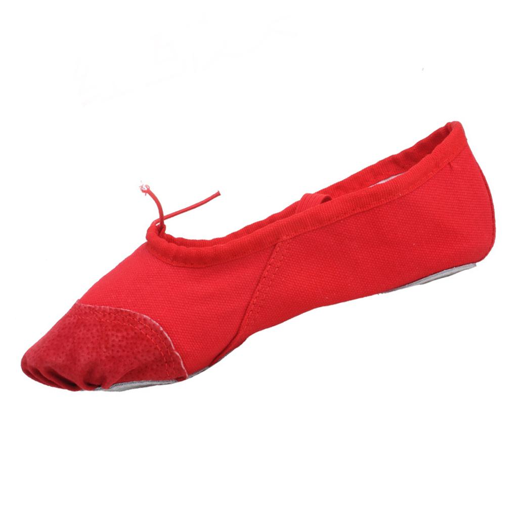 Kinder-Erwachsene-Leinwand-Ballett-Tanzschuhe, Spitzentanz-Gymnastikschuhe