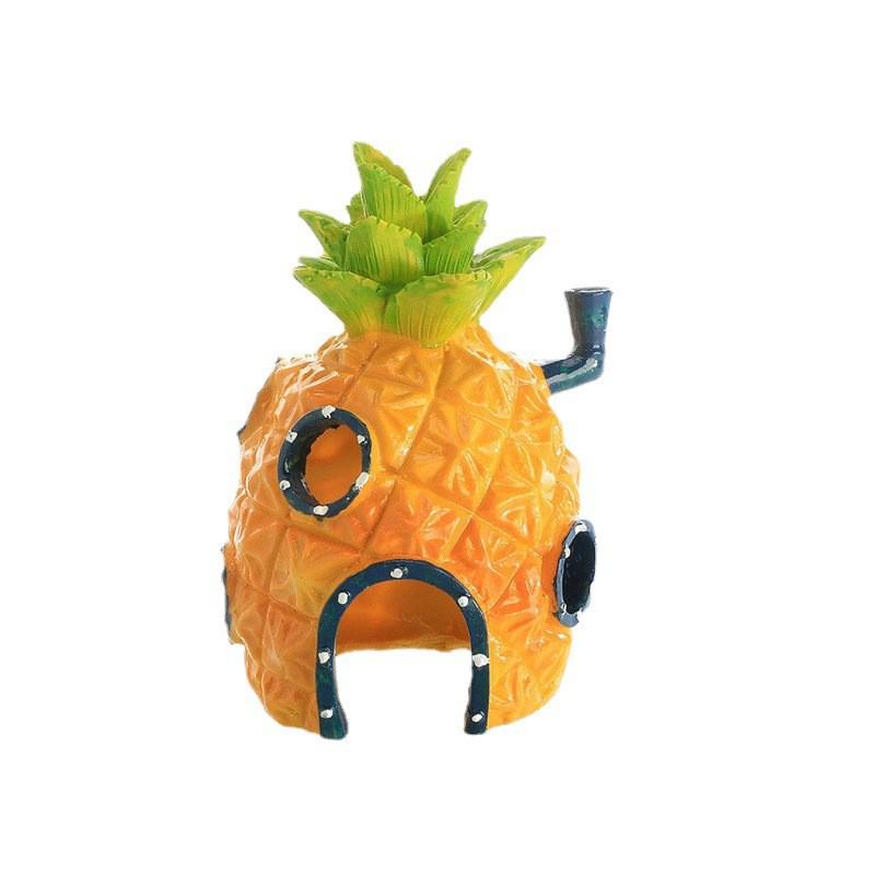 SpongeBob Pineapple House Fish Tank Decoration - Resin Ornament & Hideaway