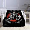 Motorcycle Isle of Man Tt Printed Blankets Flannel Warm Blanket Soft Cozy Blanket Travel Blankets Bed Linings Birthday Gift