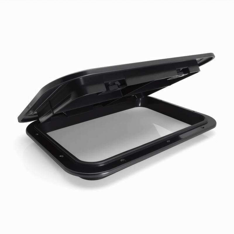 Waterproof Deck Access Hatch Cover ABS Plastic Anti-UV Non-Skid pection for Marine Boat Yacht RV Accessories Black White